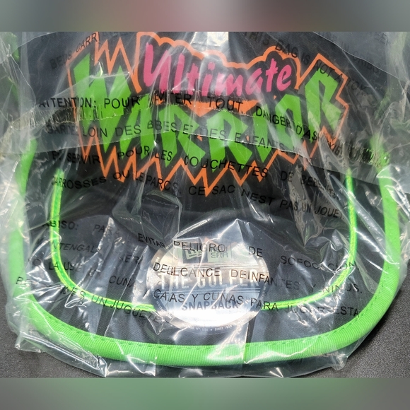 New Era Ultimate Warrior WWE The Golfer Snapback Trucker Hat Rare Unreleased NWT - Picture 1 of 9